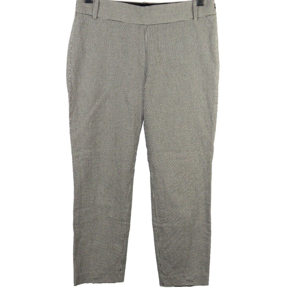 J. Crew Women's Houndstooth Side Zip Cropped Pants Size 2